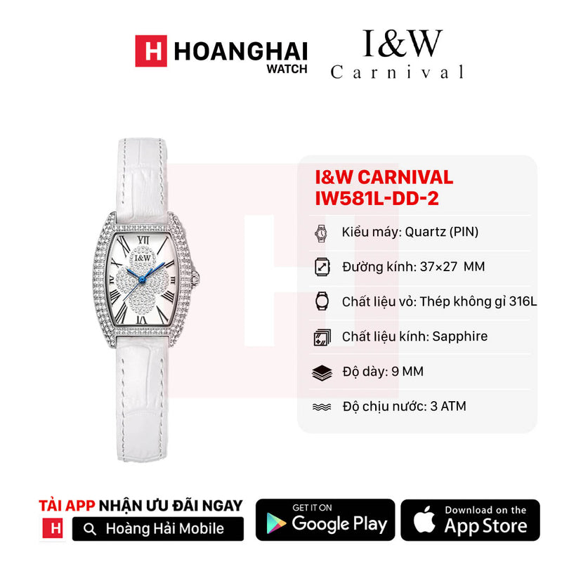 Đồng hồ pin nữ I&W Carnival IW581L-DD-2