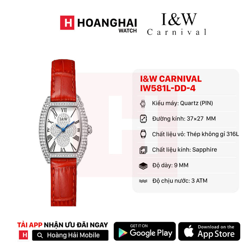 Đồng hồ pin nữ I&W Carnival IW581L-DD-4