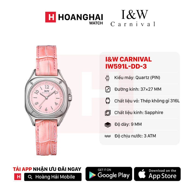 Đồng hồ pin I&W Carnival IW591L-DD-3