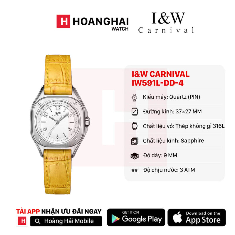 Đồng hồ pin nữ I&W Carnival IW591L-DD-4