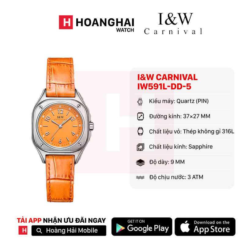 Đồng hồ pin I&W Carnival IW591L-DD-5