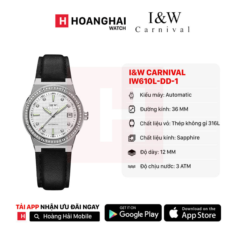 Đồng hồ cơ nữ I&W Carnival IW610L-DD-1