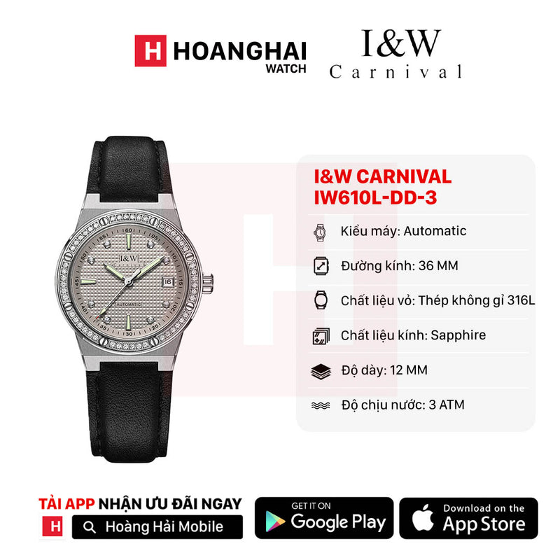 Đồng hồ cơ nữ I&W Carnival IW610L-DD-3