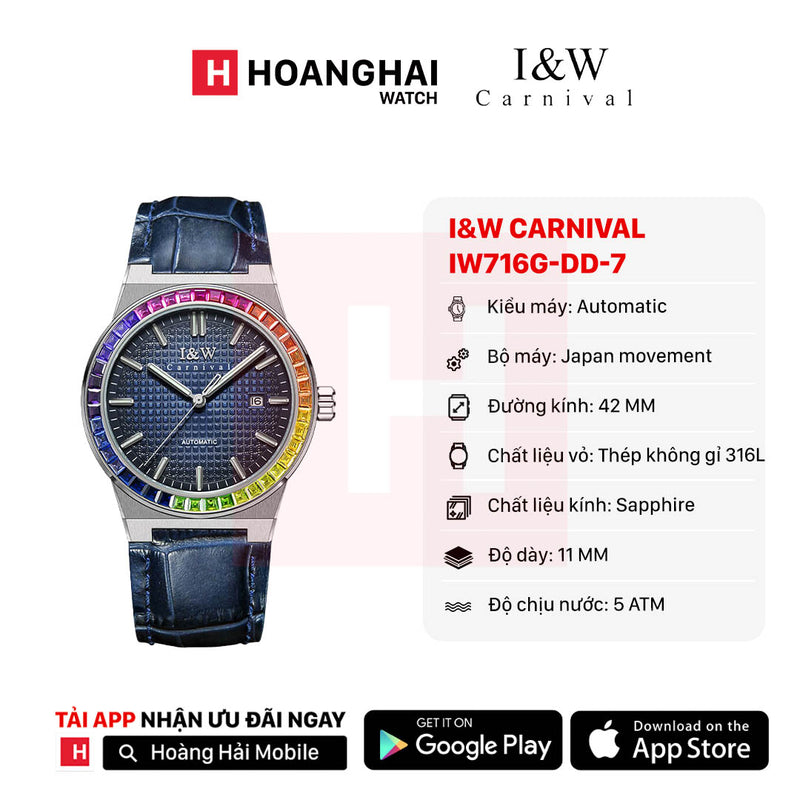 Đồng hồ cơ I&W Carnival IW716G-DD-7