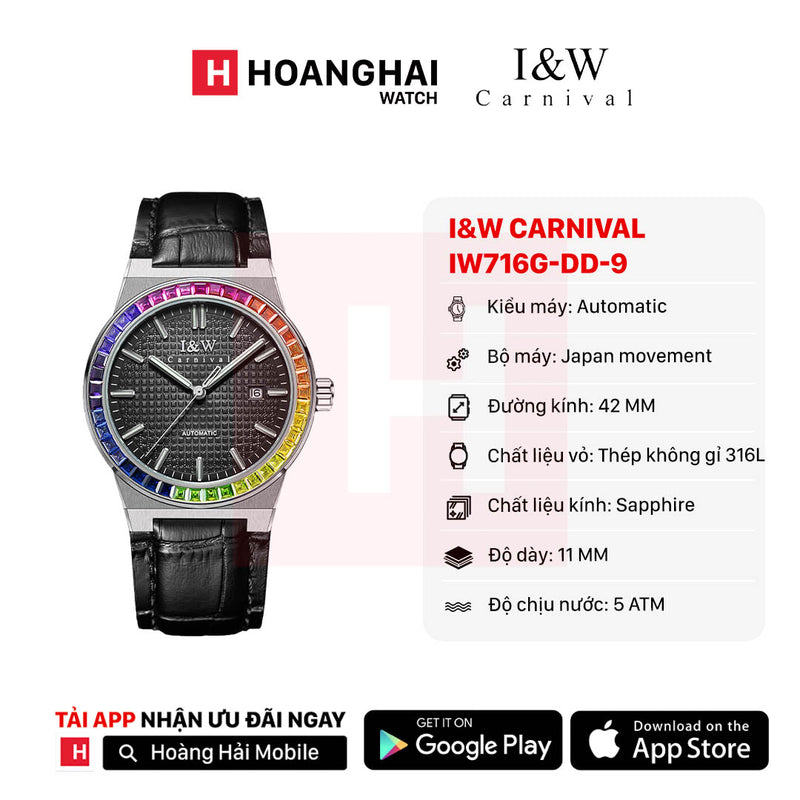 Đồng hồ cơ I&W Carnival IW716G-DD-8