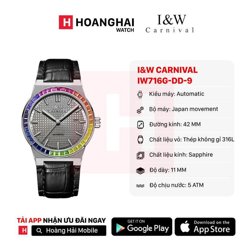 Đồng hồ cơ I&W Carnival IW716G-DD-9