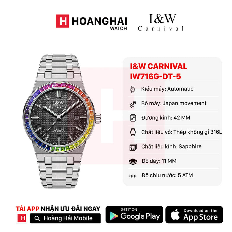 Đồng hồ cơ I&W Carnival IW716G-DT-5