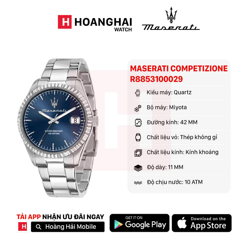 Đồng hồ pin Maserati Competizione R8853100029