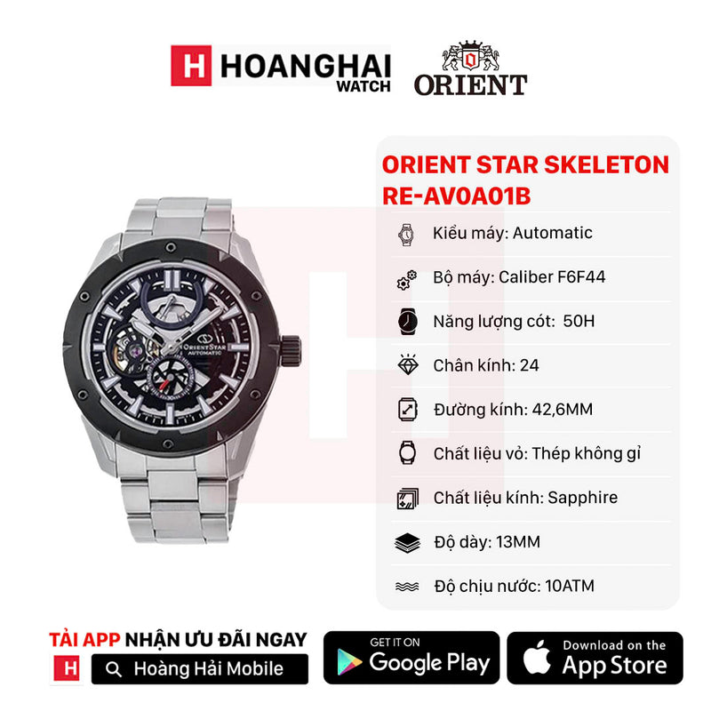 Đồng hồ cơ Orient Star Avant Garde Skeleton RE-AV0A01B (Bản quốc tế)