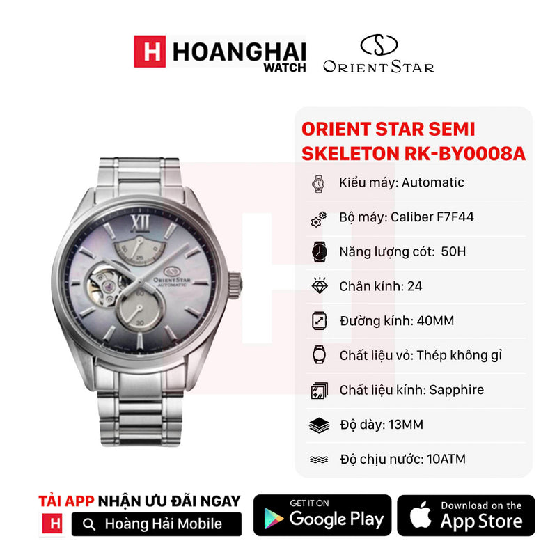 Đồng hồ cơ Orient Star Semi Skeleton M34 F7  Limited RK-BY0008A (Bản nội địa)