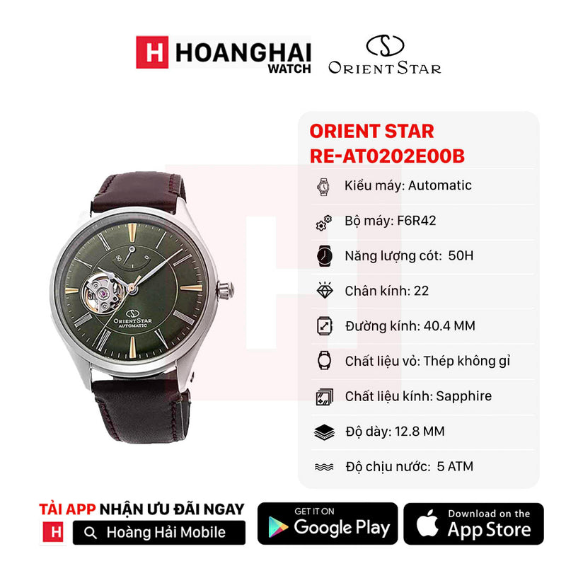 Đồng hồ cơ Orient Star Semi Skeleton RE-AT0202E00B (Bản quốc tế)