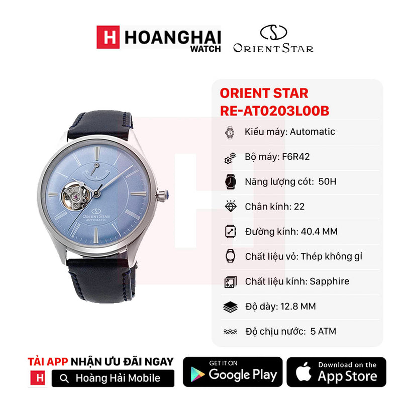 Đồng hồ cơ Orient Star Semi Skeleton RE-AT0203L (Bản quốc tế)