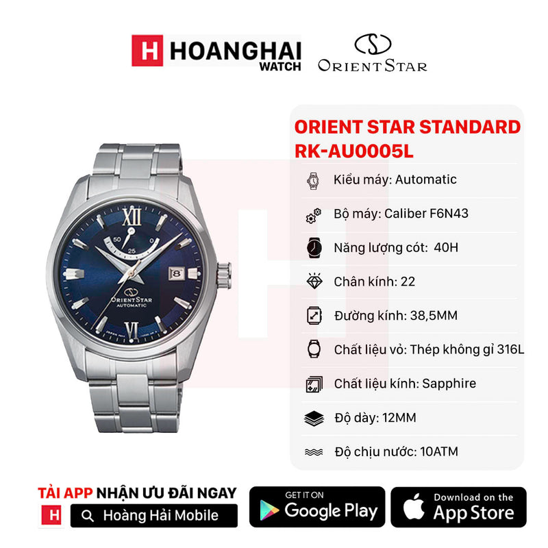 Đồng hồ cơ Orient Star Standard RK-AU0005L (Bản nội địa)