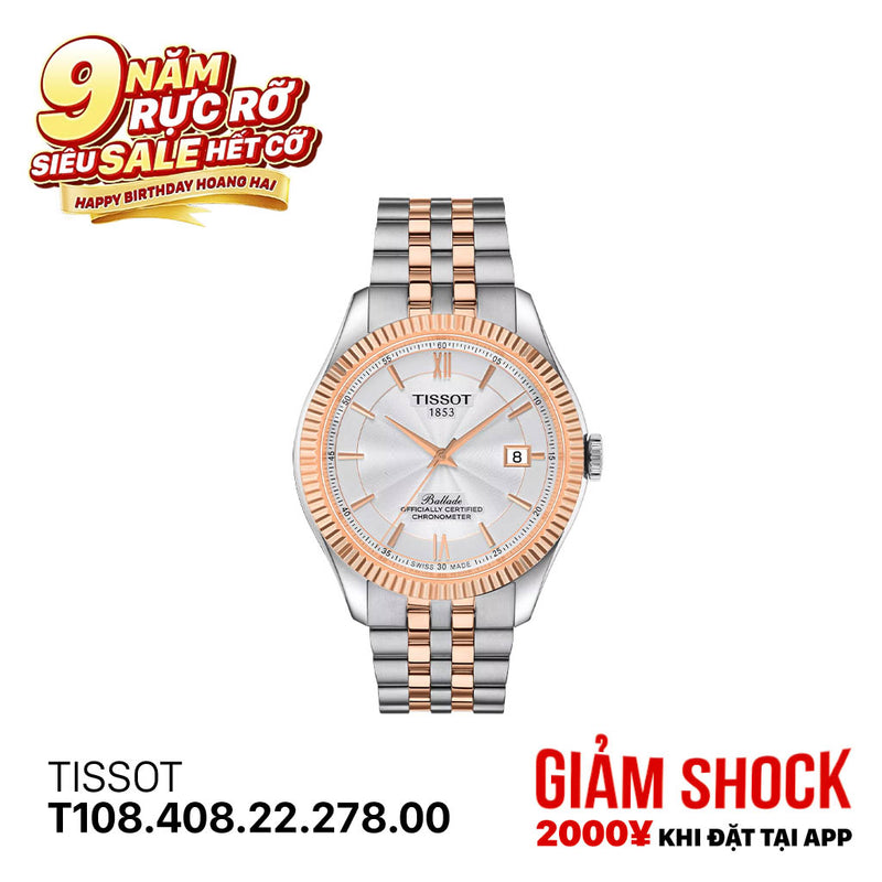 Đồng hồ cơ TISSOT Ballade T108.408.22.278.00