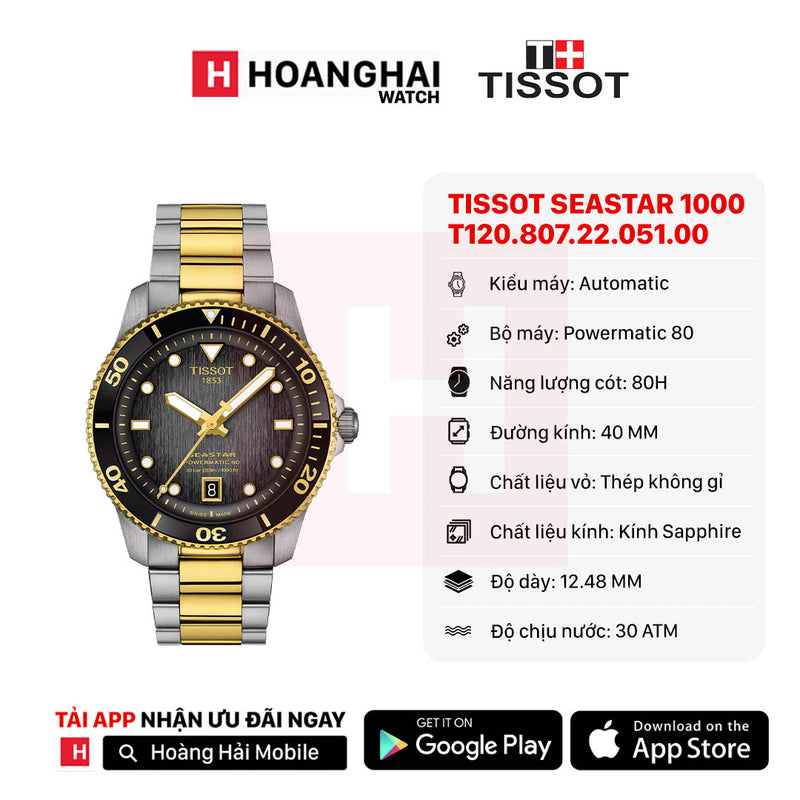 Đồng hồ cơ TISSOT Seastar 1000 T120.807.22.051.00 (Sắp về hàng - 10/03)