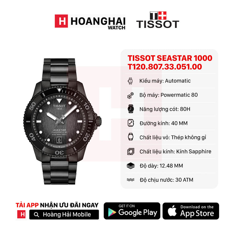 Đồng hồ cơ TISSOT Seastar 1000 T120.807.33.051.00 (Sắp về hàng - 10/03)