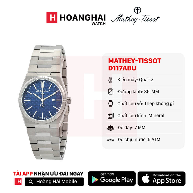 Đồng hồ pin Mathey-Tissot D117ABU