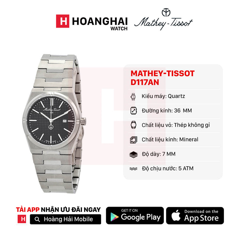 Đồng hồ pin Mathey-Tissot D117AN