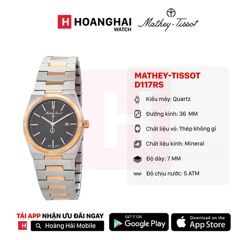 Đồng hồ pin nữ Mathey-Tissot D117RS