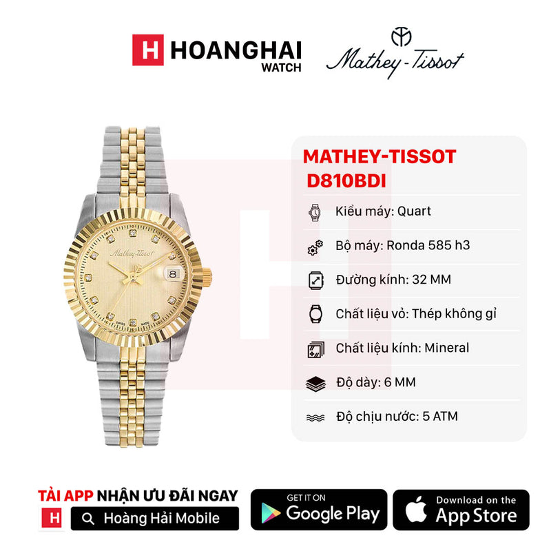 Đồng hồ pin Mathey-Tissot D810BDI