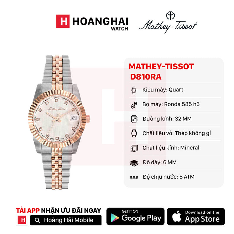 Đồng hồ pin Mathey-Tissot D810RA