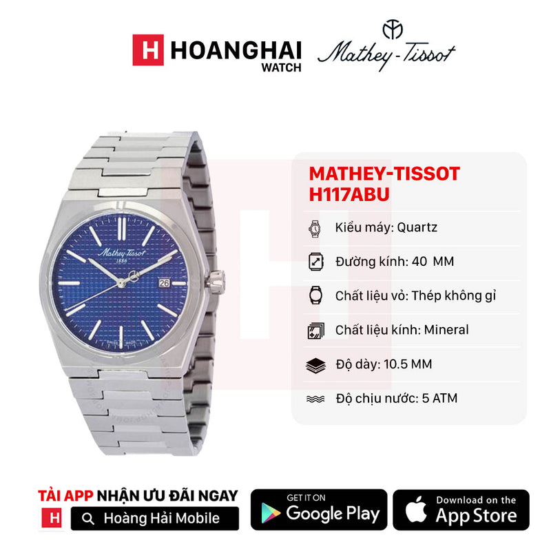 Đồng hồ pin Mathey-Tissot H117ABU