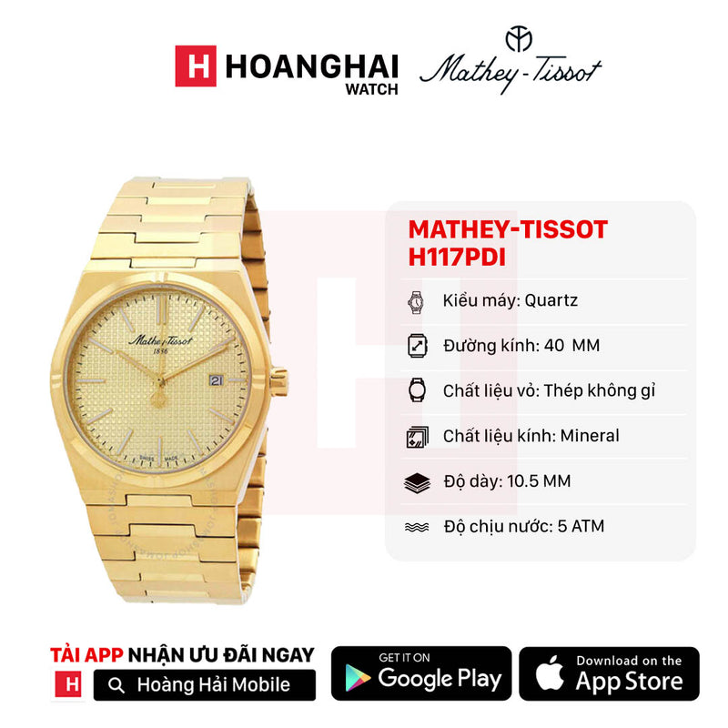 Đồng hồ pin Mathey-Tissot H117PDI