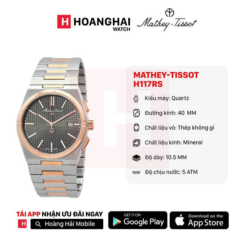 Đồng hồ pin Mathey-Tissot H117RS