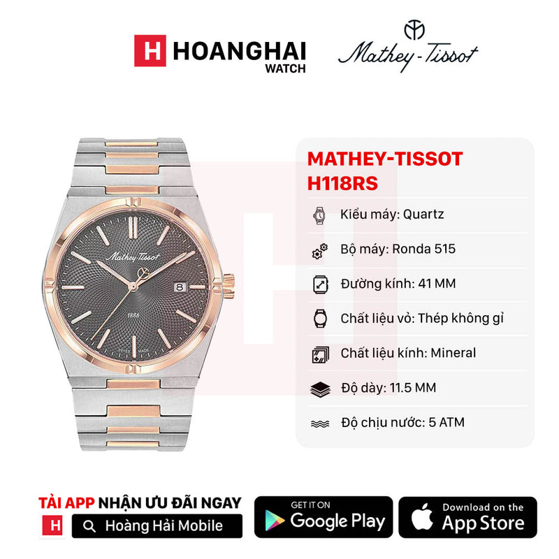 Đồng hồ pin Mathey-Tissot H118RS