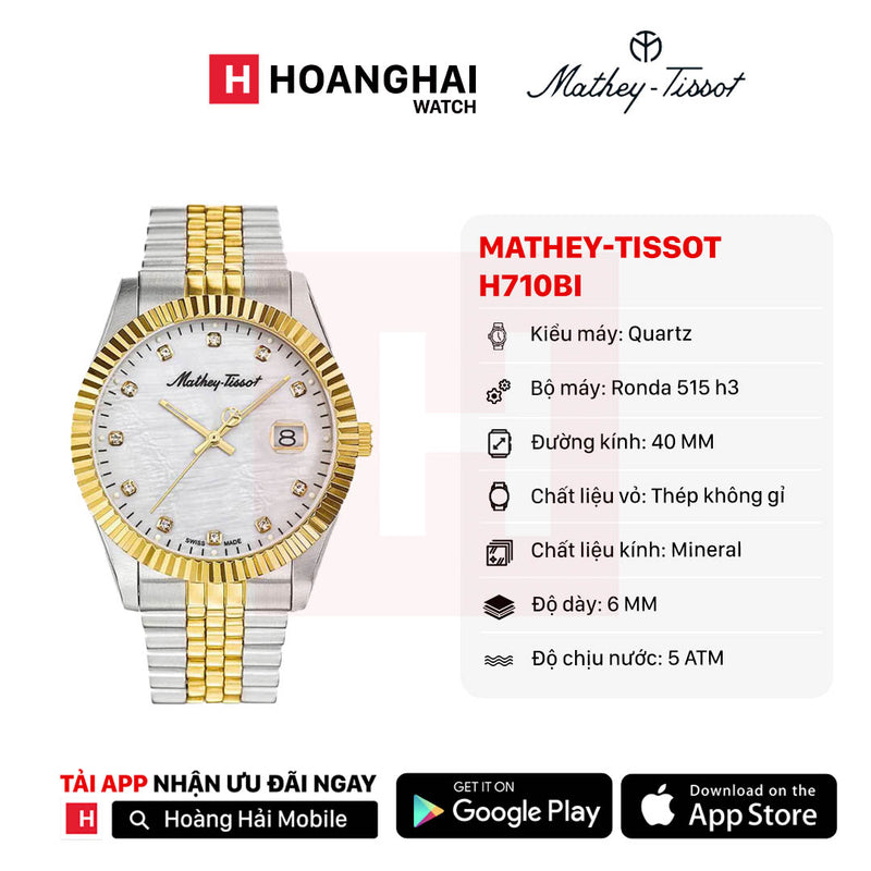 Đồng hồ pin Mathey-Tissot H710BI