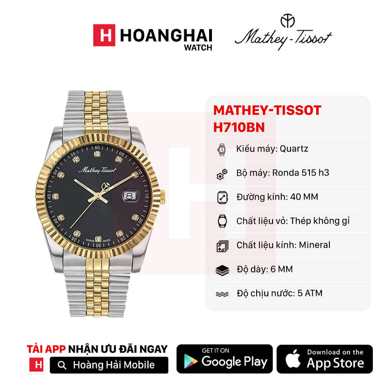 Đồng hồ pin Mathey-Tissot H710BN