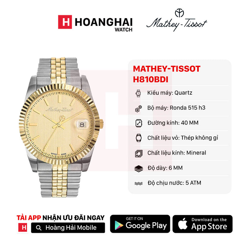 Đồng hồ pin Mathey-Tissot H810BDI