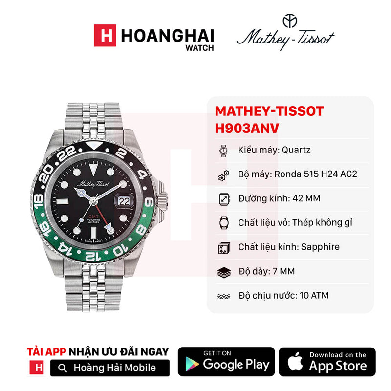 Đồng hồ pin Mathey-Tissot H903ANV