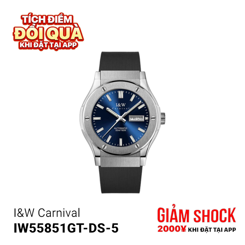 Đồng hồ cơ I&W Carnival IW55851GT-DS-5