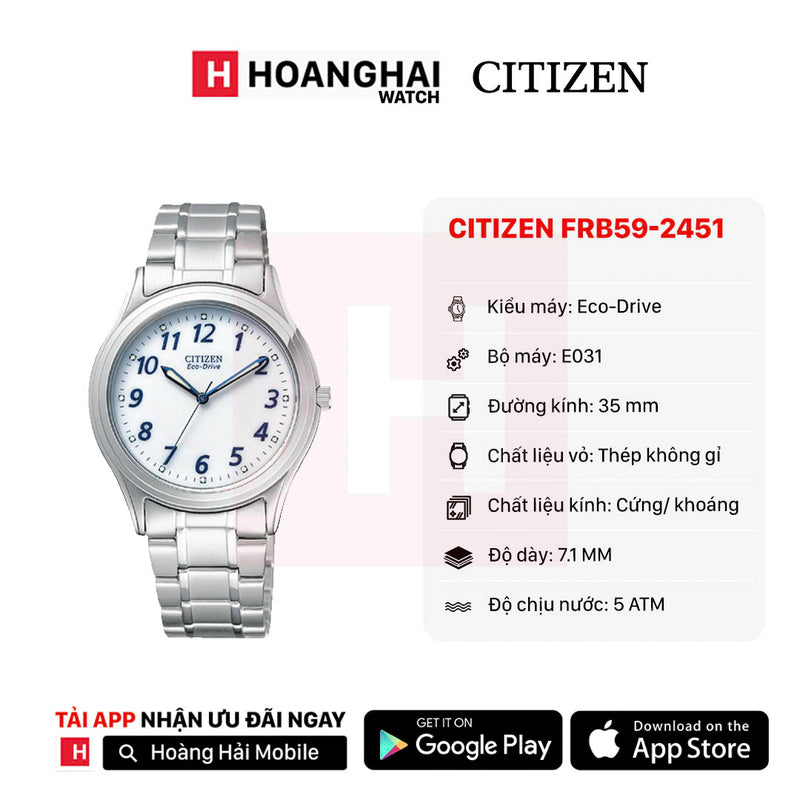 Đồng hồ đôi năng lượng mặt trời  Citizen Nam FRB59-2451 | Nữ FRB36-2451