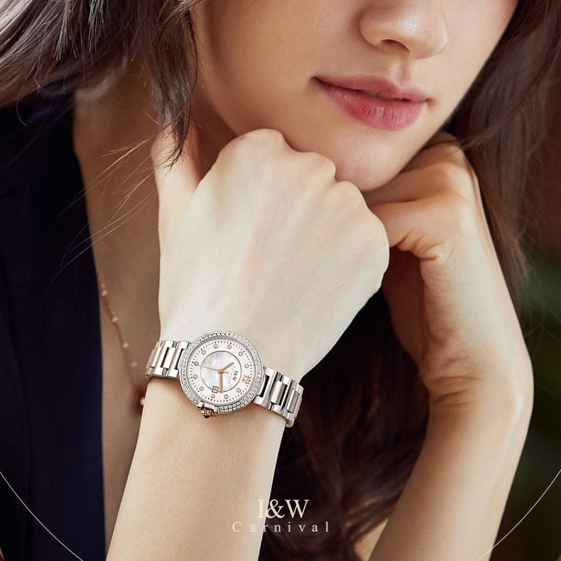 Đồng hồ pin nữ I&W Carnival IW552L-DT-1