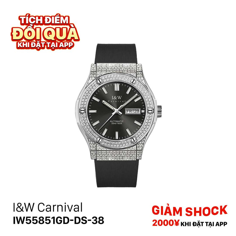 Đồng hồ cơ I&W Carnival IW55851GD-DS-38