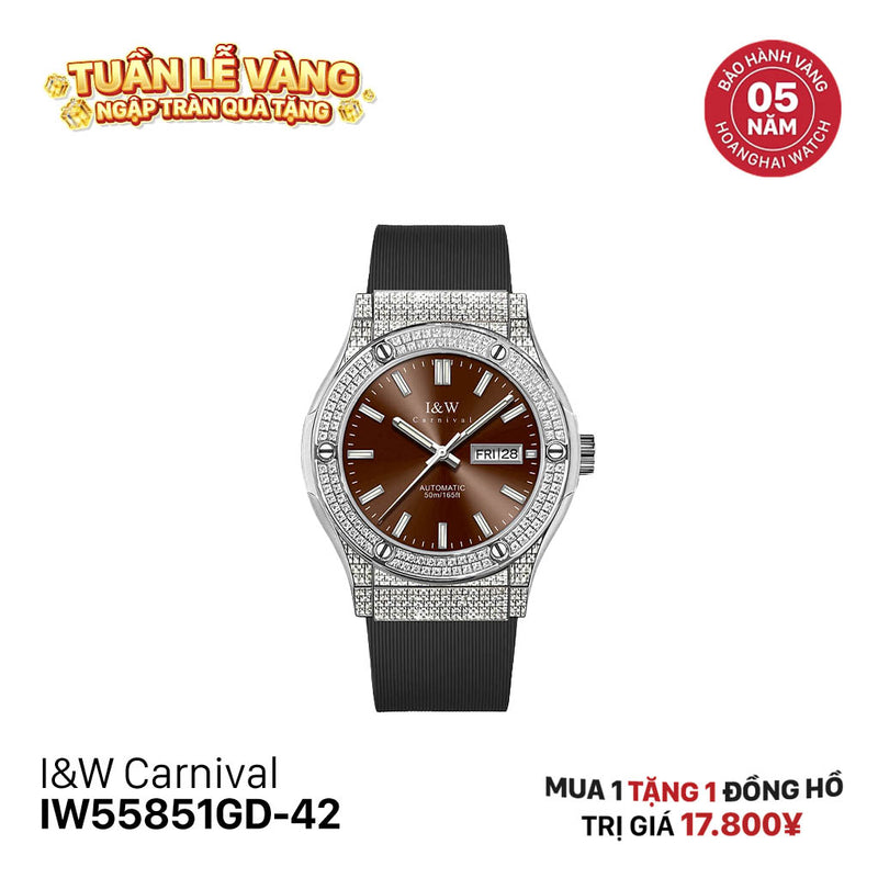 Đồng hồ cơ I&W Carnival IW55851GD-DS-42