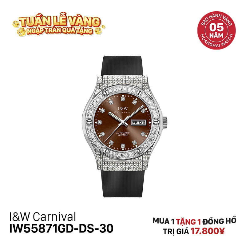 Đồng hồ cơ I&W Carnival IW55871GD-DS-30