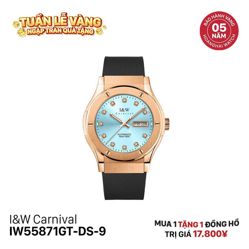 Đồng hồ cơ I&W Carnival IW55871GT-DS-9