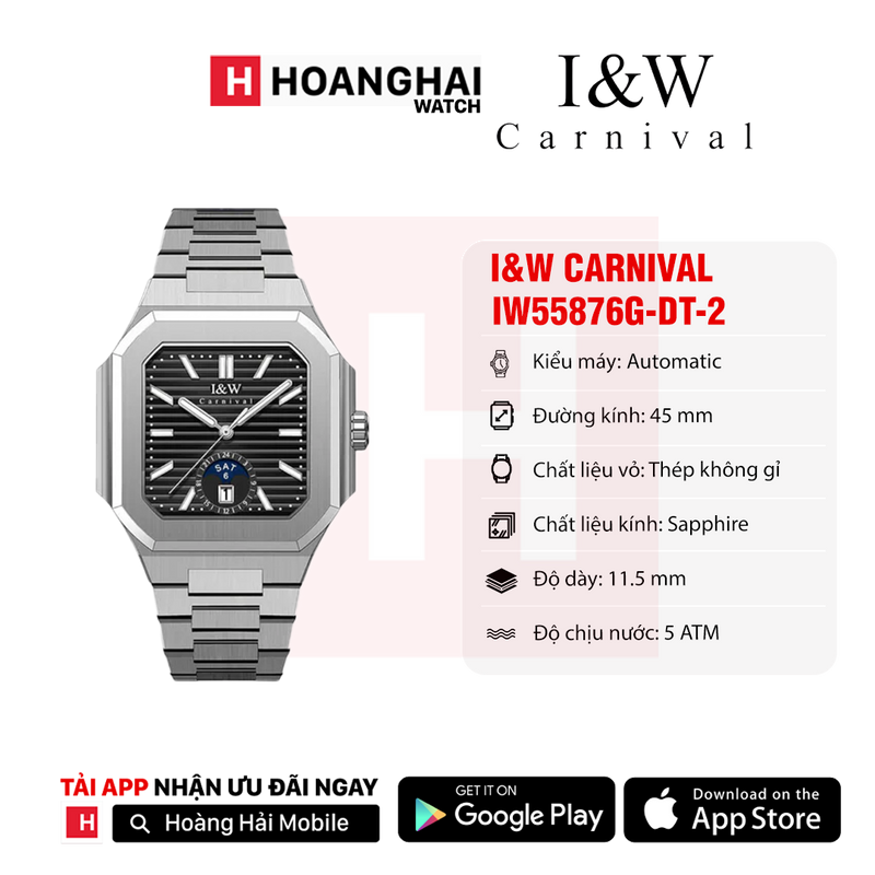 Đồng hồ cơ I&W Carnival IW55875 - IW55876