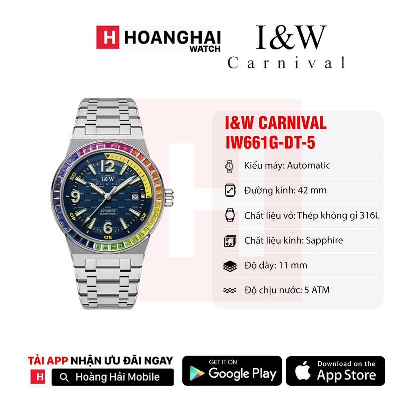 Đồng hồ cơ I&W Carnival IW661