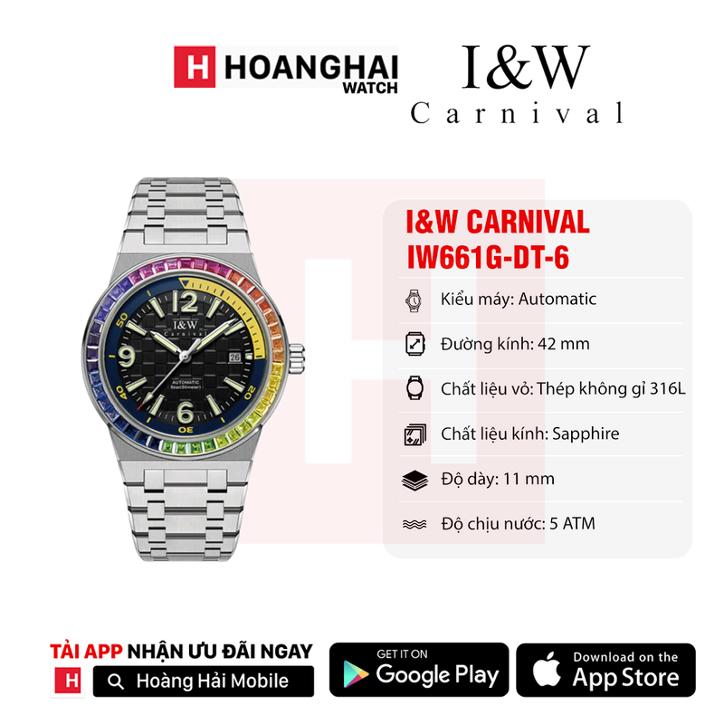 Đồng hồ cơ I&W Carnival IW661