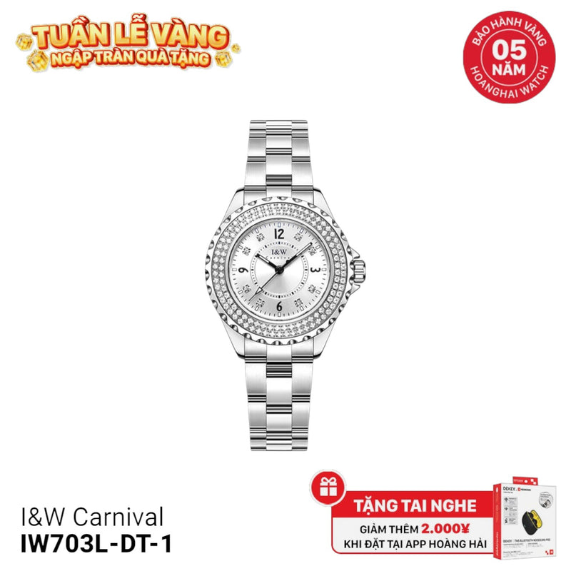 Đồng hồ pin nữ I&W Carnival IW703L-DT-1
