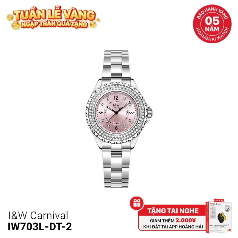 Đồng hồ pin nữ I&W Carnival IW703L-DT-2
