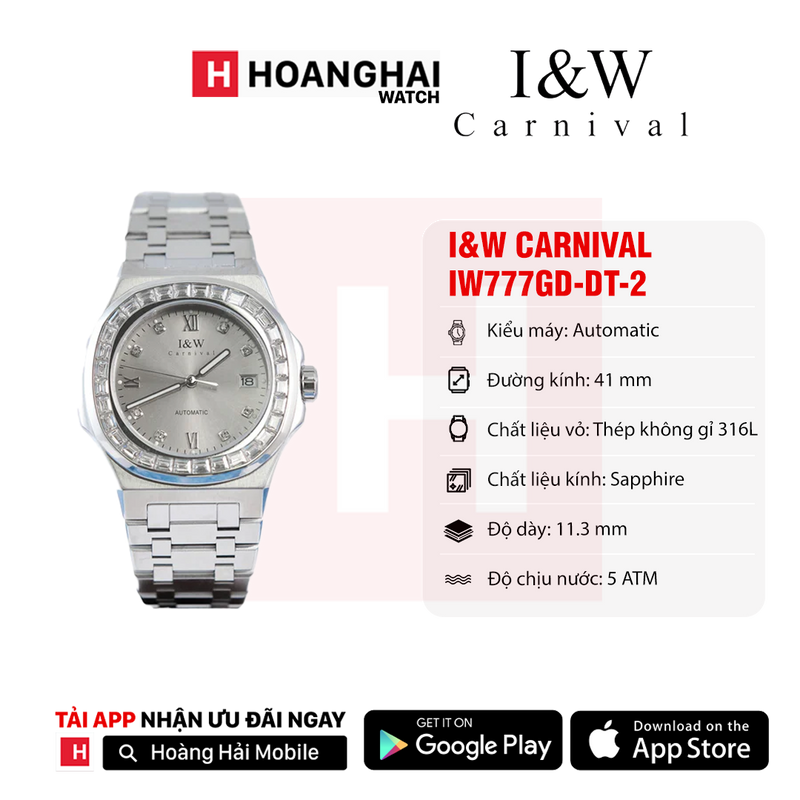 Đồng hồ cơ I&W Carnival IW777