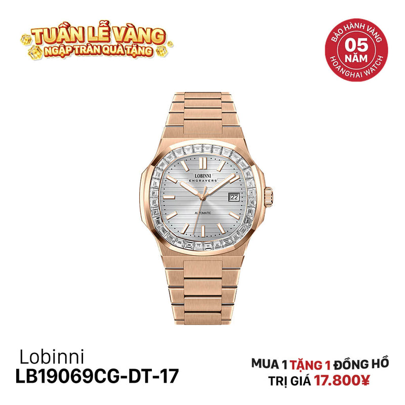 Đồng hồ cơ Lobinni LB19069CG-DT-17