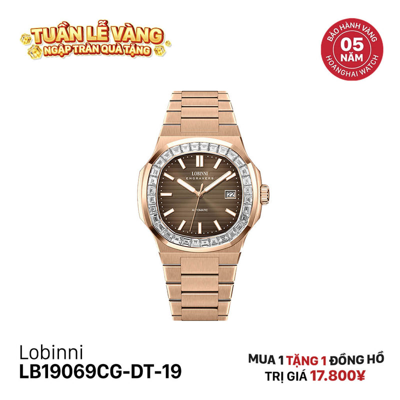Đồng hồ cơ Lobinni LB19069CG-DT-19