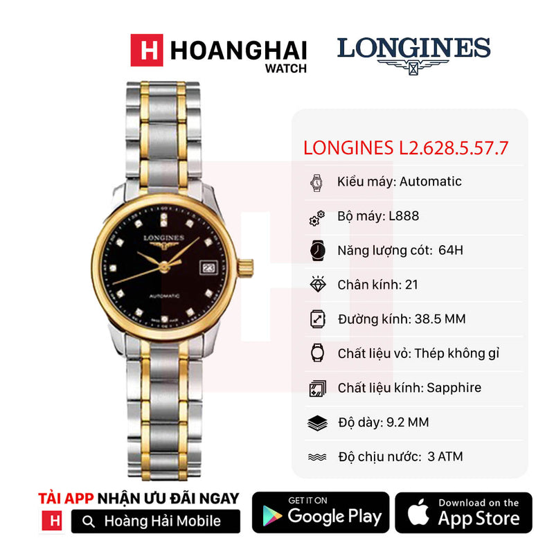 Đồng hồ cơ Longines L2.628.5.57.7