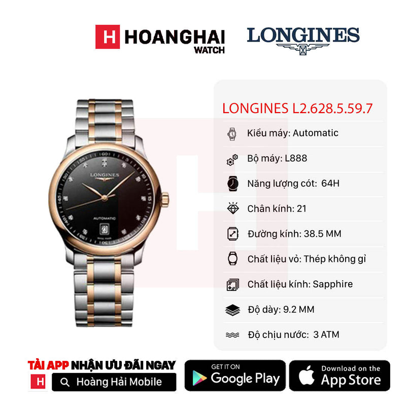 Đồng hồ cơ Longines L2.628.5.59.7